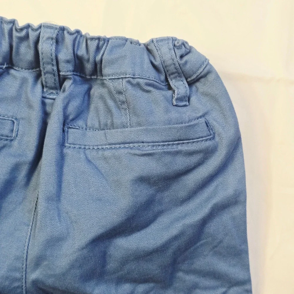 The Childrens Place Kids Chino Pants 2T Blue Elastic Waist Casual Trousers K1